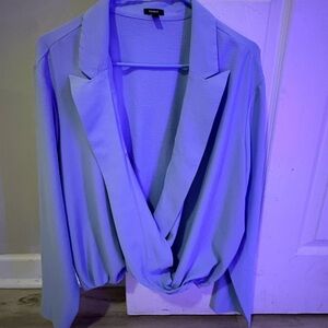 Express Light Blue Blouse